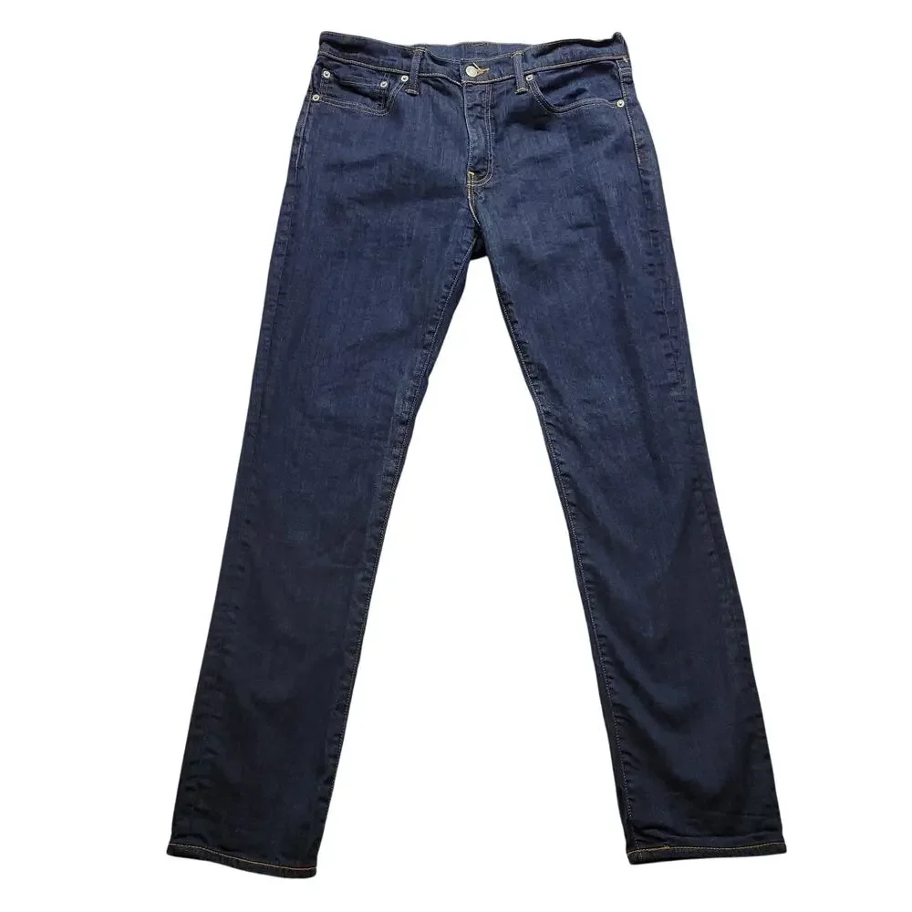 Levis 511 Mens Jeans 36x34 Slim Fit Dark Wash Stretch Denim Straight Leg